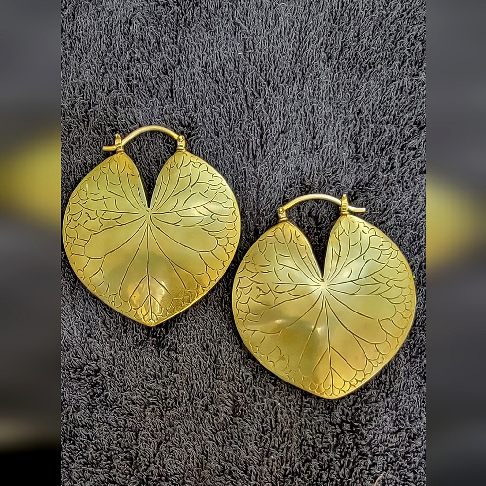 Maya Organic Lotus Earrings